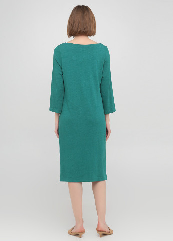 Зеленое кэжуал платье а-силуэт The J. Peterman Company однотонное
