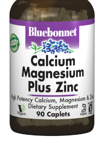 Кальций Магний + Цинк,, 90 капсул Bluebonnet Nutrition (228292537)