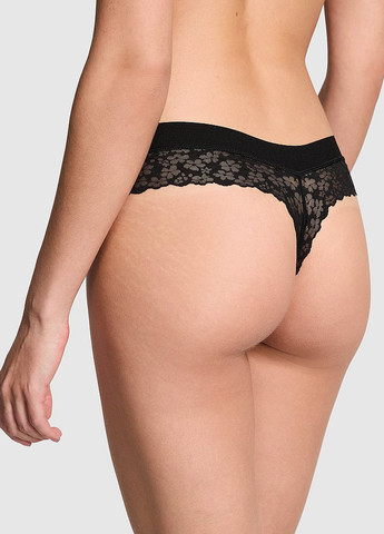 Чорний демісезонний комплект (бюстгальтер, трусики) Victoria's Secret