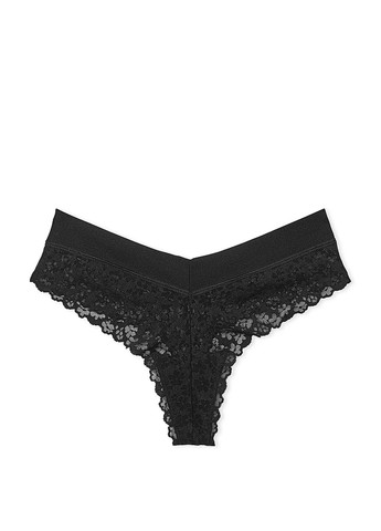 Чорний демісезонний комплект (бюстгальтер, трусики) Victoria's Secret