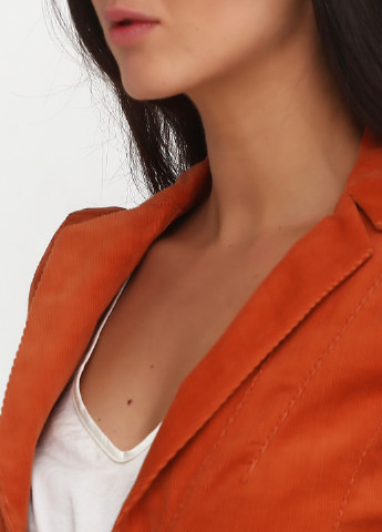 Оранжевый женский жакет Stefanie L однотонный - демисезонный