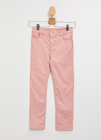 Розовые кэжуал демисезонные зауженные брюки DeFacto