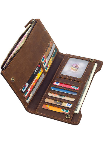 Мужской кожаный кошелек 9,5х19,5 см Vintage (252131610)