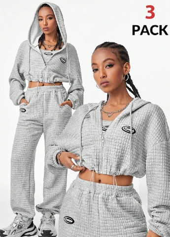 Костюм (толстовка, топ, штани) SHEIN (341735582)