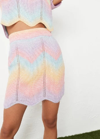 Разноцветная кэжуал в полоску юбка Missguided