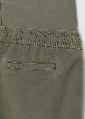 Оливковые кэжуал демисезонные джоггеры брюки H&M