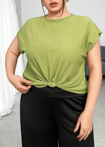 Салатова блуза SHEIN