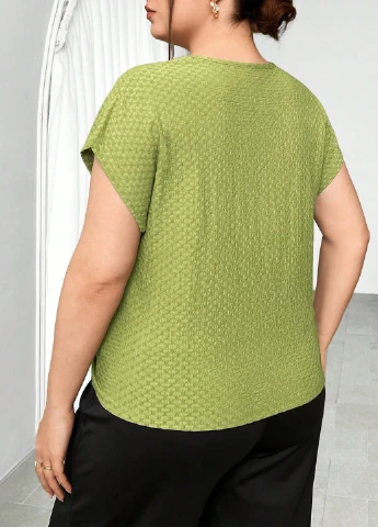 Салатова блуза SHEIN