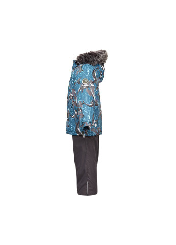 Бирюзовый зимний комплект зимний (куртка + полукомбинезон) dante 1 Huppa