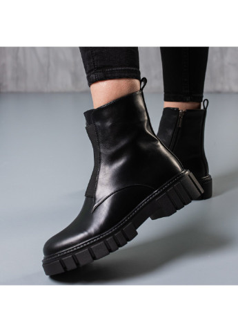 Осенние ботинки женские code 3747 36 23,5 см черный Fashion из искусственной кожи