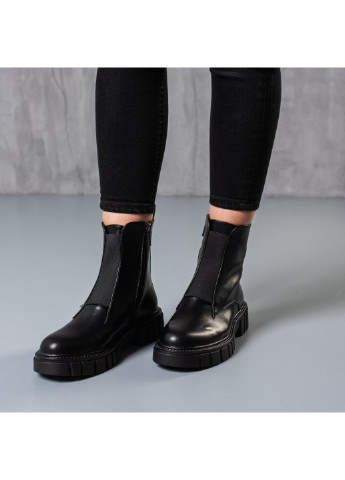 Осенние ботинки женские code 3747 36 23,5 см черный Fashion из искусственной кожи