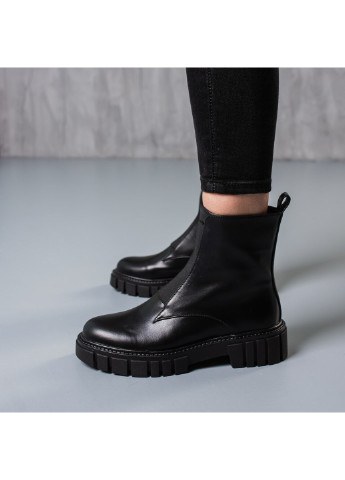 Осенние ботинки женские code 3747 36 23,5 см черный Fashion из искусственной кожи