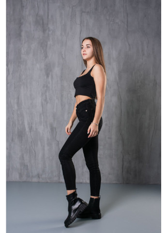 Осенние ботинки женские code 3747 36 23,5 см черный Fashion из искусственной кожи