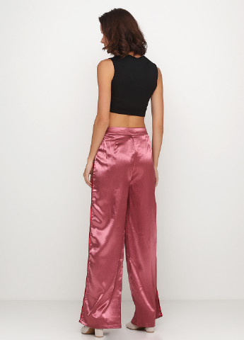 Розовые кэжуал летние прямые брюки Boohoo Boutique