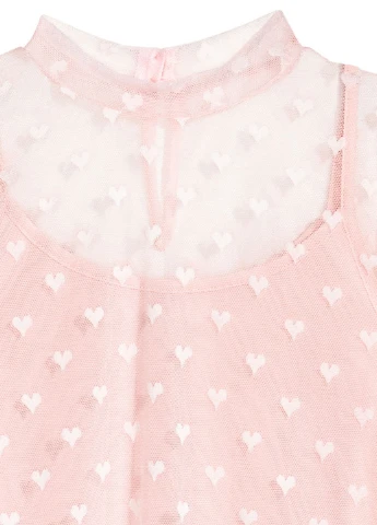Розовая с рисунком блузка с длинным рукавом H&M демисезонная