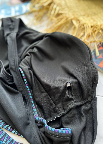 Черный купальник раздельный с шортами в подарочной упаковке FitU