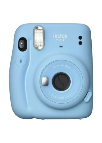 Фотоаппарат Instax Mini 11 Sky Blue + Фотобумага в подарок Colorfilm Instax Mini Glossy 10шт (16655003001) Fujifilm (229952031)