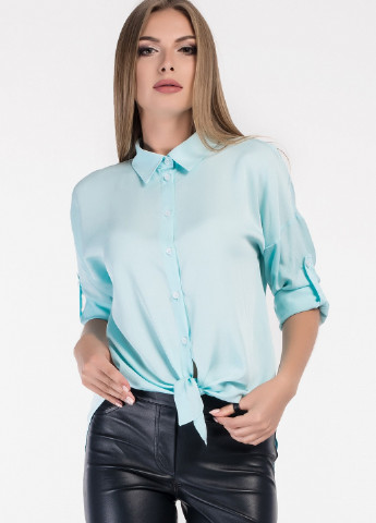 Блакитна демісезонна блуза Carica