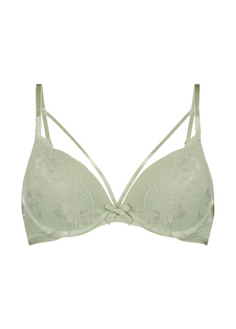 Сіро-зелений балконет бюстгальтер Hunkemoller з кісточками поліамід