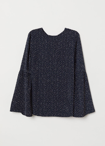Темно-синяя летняя блузка H&M