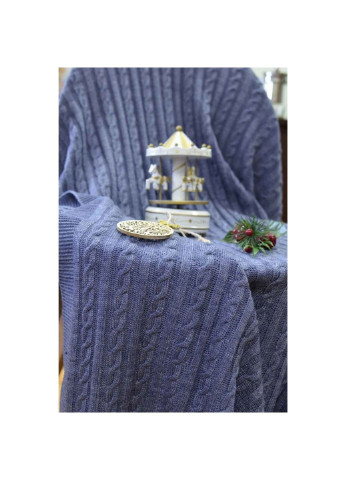 Плед Soft коси Синій меланж 220х240 см (13910) Прованс (254072972)