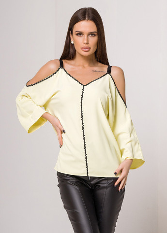 Жовта демісезонна блузи ISSA PLUS