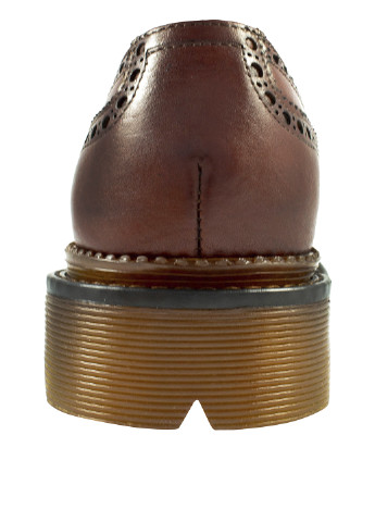 Туфлі Cliford броги однотонні коричневі кежуали