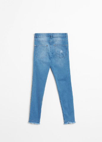 Голубые демисезонные зауженные джинсы Coccodrillo