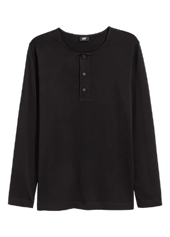 Черный демисезонный кэжуал лонгслив H&M