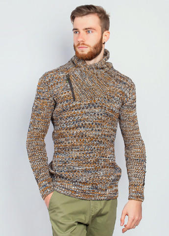 Комбинированный зимний свитер хомут Time of Style