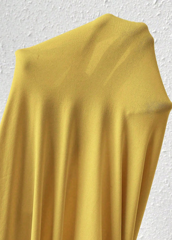 Желтое кэжуал платье силуэтная SHEIN однотонное