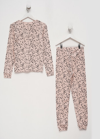 Пудровая всесезон пижама (лонгслив, брюки) лонгслив + брюки H&M