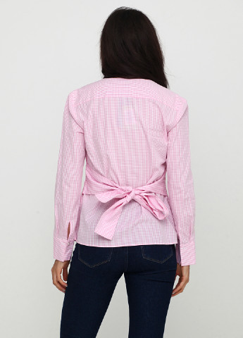Розовая демисезонная блуза на запах Banana Republic