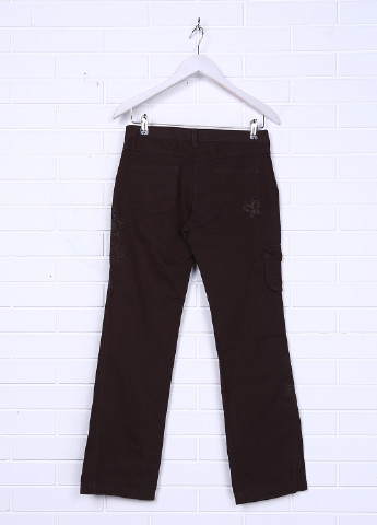 Темно-коричневые демисезонные со средней талией джинсы Efratis