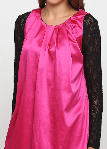 Розовое кэжуал платье а-силуэт Babylon однотонное