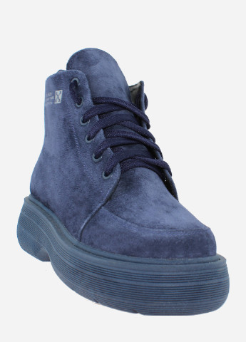 Зимние ботинки re2518-11 синий El passo из натуральной замши