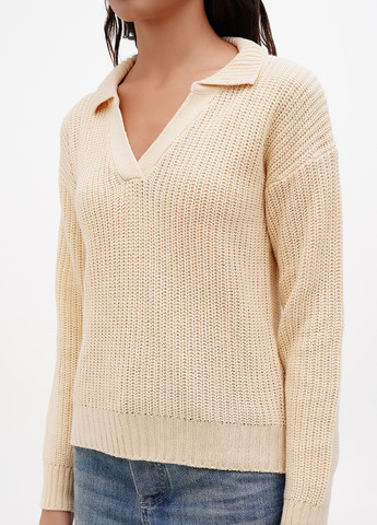 Светло-бежевый демисезонный пуловер пуловер Brave Soul