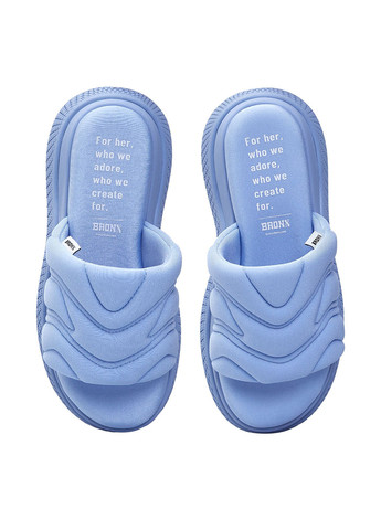 Сиреневые шлепанцы Bronx с вышивкой, с логотипом