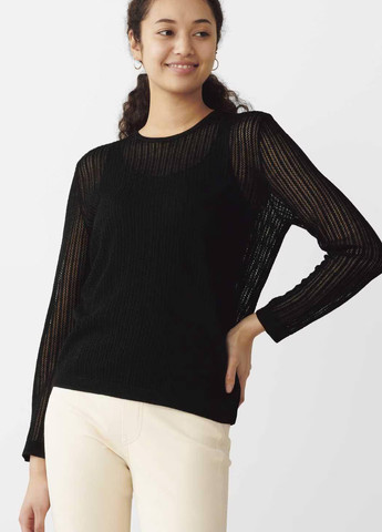 Черный демисезонный джемпер джемпер Uniqlo