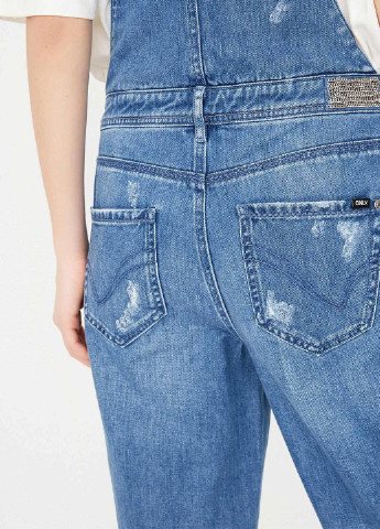 Комбінезон Only комбінезон-брюки однотонний синій джинсовий бавовна