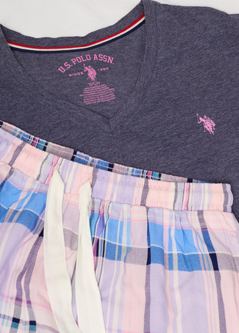 Синя всесезон піжама (футболка, шорти) футболка + шорти U.S. Polo Assn.