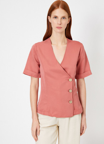 Темно-розовая летняя блуза KOTON