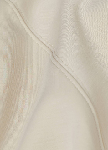 Светло-бежевое спортивное, кэжуал платье платье-свитшот H&M однотонное