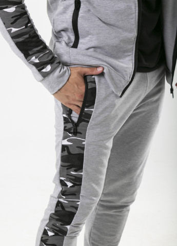 Серый демисезонный костюм спортивный трикотажный dazzle серый Intruder