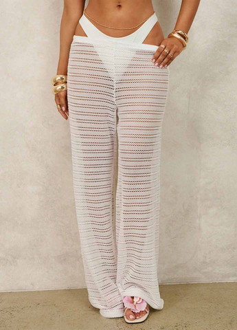 Білий літній купальник (ліф, трусики, штани) роздільний SHEIN