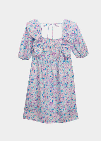 Комбинированное кэжуал платье а-силуэт Miss Selfridge с цветочным принтом