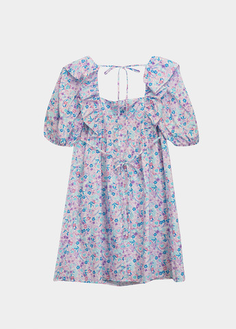Комбинированное кэжуал платье а-силуэт Miss Selfridge с цветочным принтом