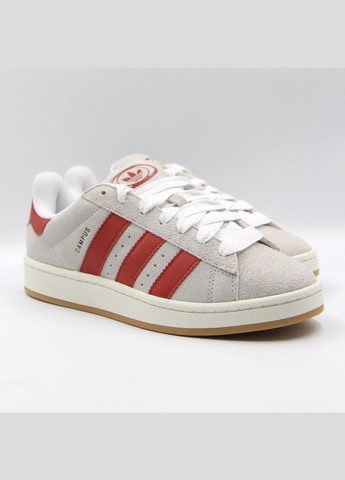Кросівки GY0037 adidas Campus 00s Crystal White Better Scarlet світло-сірі демісезони (317223846)