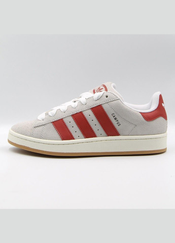 Кросівки GY0037 adidas Campus 00s Crystal White Better Scarlet світло-сірі демісезони (317223846)