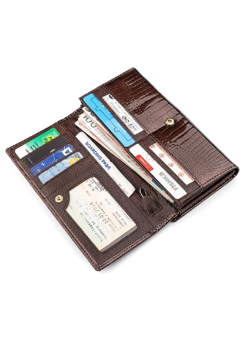 Жіночий шкіряний гаманець 18,5х9,5х3 см st leather (252128823)